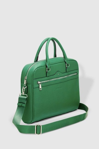 LOUENHIDE_PORTLAND GREEN LAPTOP BAG _ _ Ebony Boutique NZ