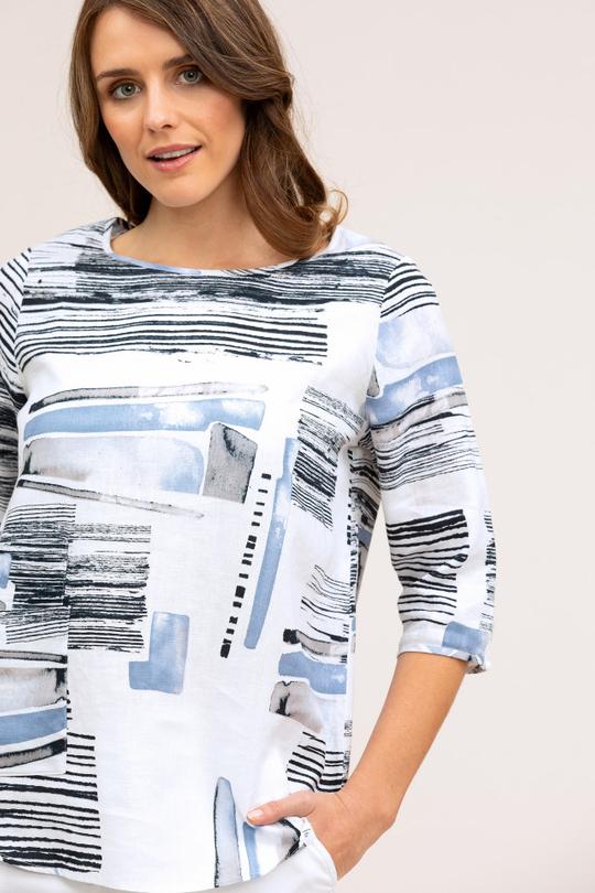 YARRA TRAIL_RETROGRAPHIC PRINT TOP _ _ Ebony Boutique NZ