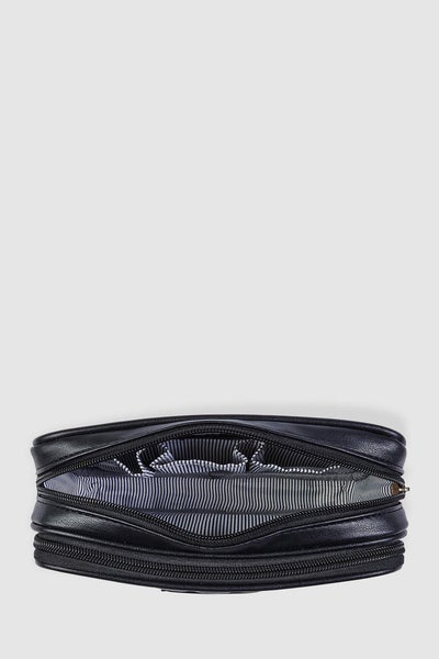 LOUENHIDE_ROSIE COSMETIC CASE RECYCLED BLACK _ _ Ebony Boutique NZ