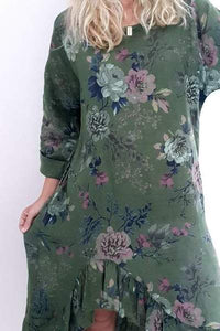 HELGA MAY_SAMBA DRESS WILDFLOWER PINE _ _ Ebony Boutique NZ