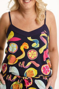 THE GOODNIGHT SOCIETY_SINGLET TOP SQUEEZE THE DAY _ _ Ebony Boutique NZ