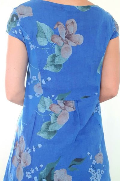 HELGA MAY_SLIM KENNEDY DRESS SAKURA COBALT _ _ Ebony Boutique NZ