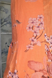 HELGA MAY_SLIM KENNEDY DRESS SAKURA ORANGE _ _ Ebony Boutique NZ
