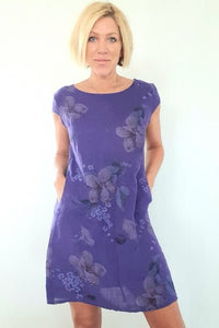 HELGA MAY_SLIM KENNEDY DRESS SAKURA PURPLE _ _ Ebony Boutique NZ