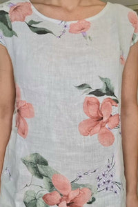 HELGA MAY_SLIM KENNEDY DRESS SAKURA WHITE _ _ Ebony Boutique NZ