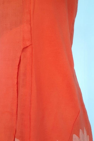 Helga May Slim Kennedy Dress | Ultra Daisy Orange | Shop Linen NZ ...
