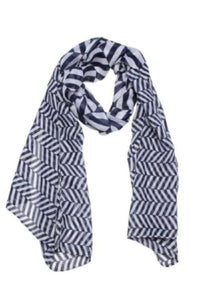 ENHANCE_SVEN SCARF BLUE _ _ Ebony Boutique NZ