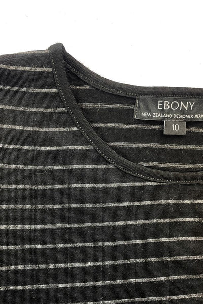 EBONY_WOMENS 100% MERINO WOOL (210) LONG SLEEVE SWING DRESS _ _ Ebony Boutique NZ
