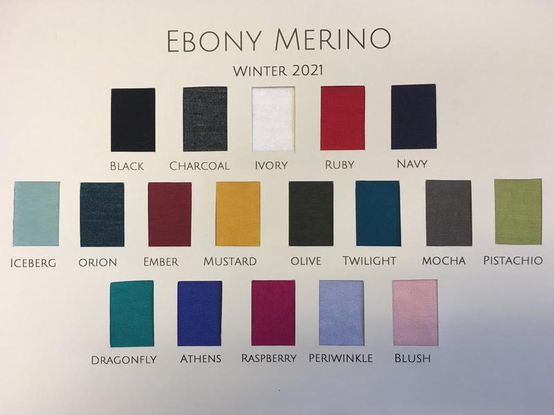 EBONY_WOMEN'S 100% MERINO (210) A-LINE SCOOP LONG SLEEVE TOP DASH PRINT _ _ Ebony Boutique NZ