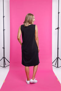 HOME-LEE_TAYLOR SINGLET DRESS BLACK _ _ Ebony Boutique NZ