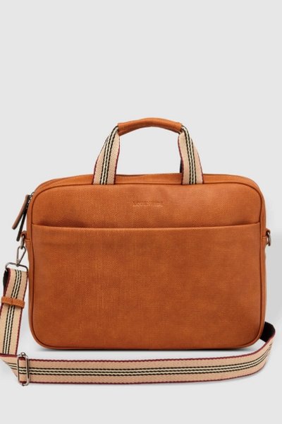 LOUENHIDE_WALTER MENS TAN LAPTOP BAG _ _ Ebony Boutique NZ