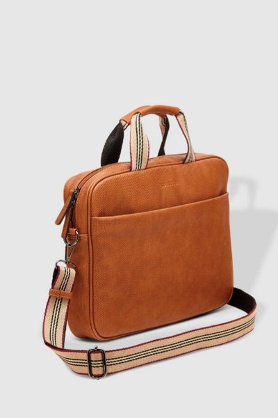 LOUENHIDE_WALTER MENS TAN LAPTOP BAG _ _ Ebony Boutique NZ