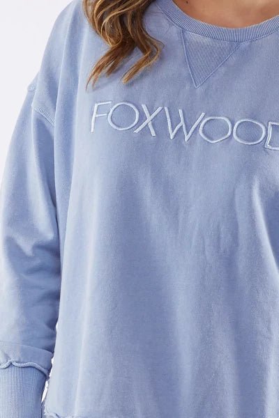 FOXWOOD_WASHED SIMPLIFIED CREW _ _ Ebony Boutique NZ