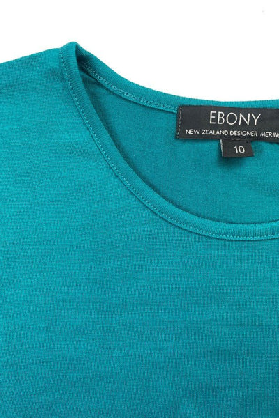 EBONY_WOMENS 100% MERINO (210) LONG SLEEVE CREW TOP DRAGONFLY _ _ Ebony Boutique NZ