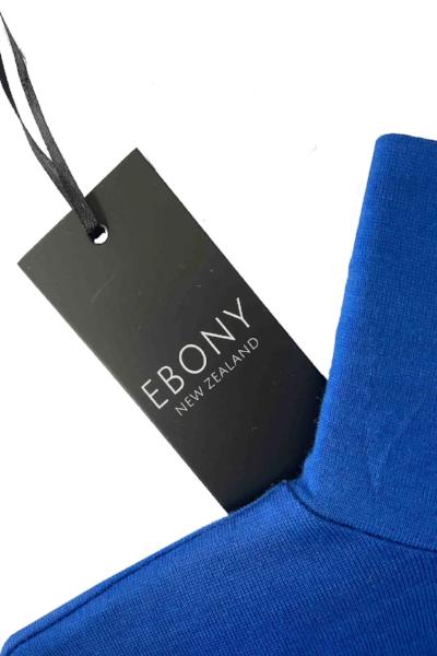 EBONY_WOMENS 100% MERINO (210) LONG SLEEVE HIGH NECK TOP OCEAN _ _ Ebony Boutique NZ