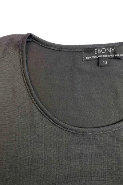 EBONY_WOMENS 100% MERINO WOOL (210) LONG SLEEVE SWING DRESS _ _ Ebony Boutique NZ