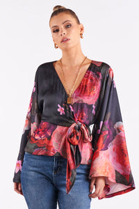 FATE + BECKER_YOU'RE ENOUGH WRAP TOP _ _ Ebony Boutique NZ