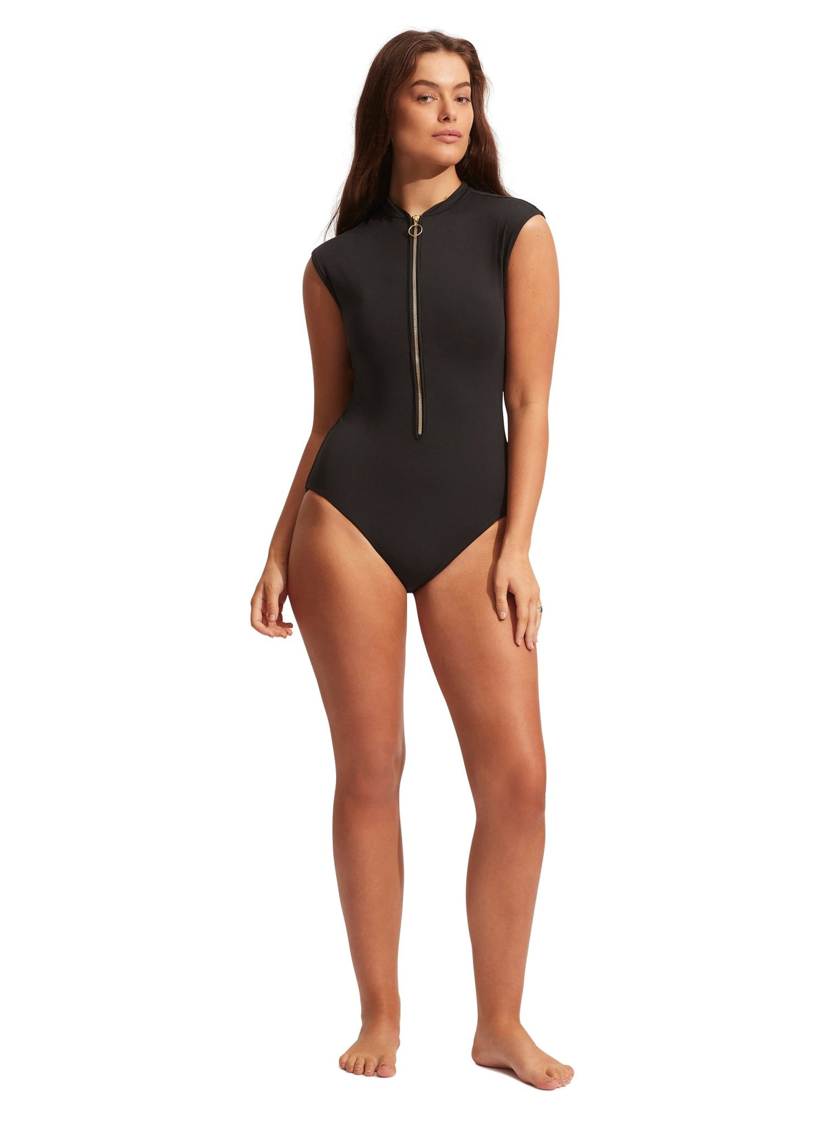 SEAFOLLY_ZIP FRONT ONE PIECE _ _ Ebony Boutique NZ
